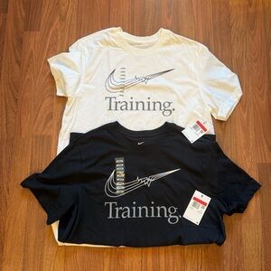 Two Nike Training T-Shirts Size L - NWT